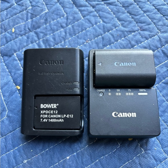 CanonLC-E12 Battery Charger & Canon LC-E6 Battery Charger Both With Battery - Picture 1 of 6